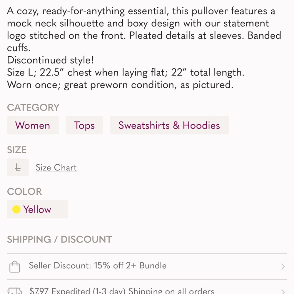 Free People! Good Times Logo Sweatshirt - Picture 7 of 7